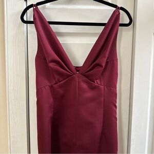 Vera Wang Burgundy Gown Dress size 8 sexy